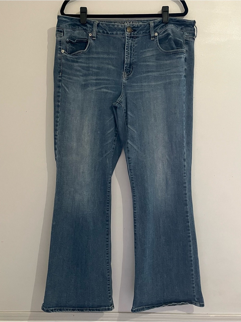 American Eagle Jeans Women’s Plus Size 18 Regular Mid Wash Blue Women's Bootcut